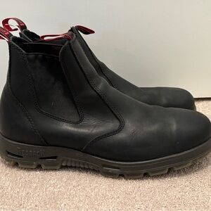 Redback Mens 12 Easy Escape Black Leather Men's Boots Slip On